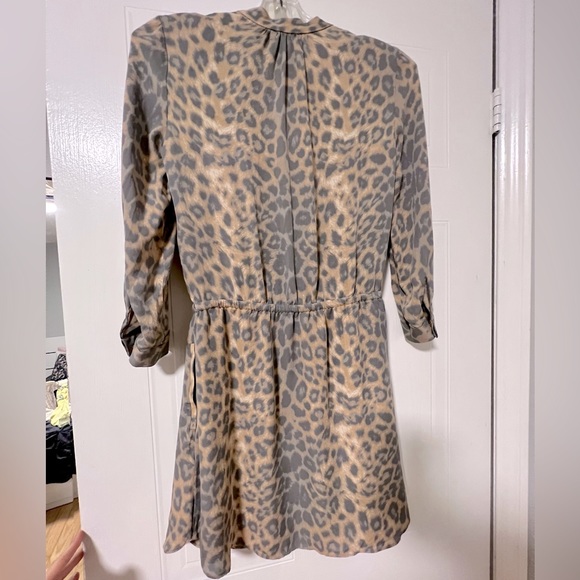 Aritzia Babaton Silk Animal Print Mini Dress - Picture 3 of 3